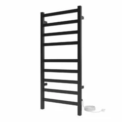 ICO K6025E – 18″x40″ Kontour Square Electric Plug-In Towel Warmer Matte Black