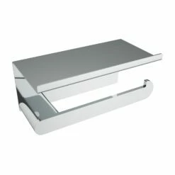 ICO V4053 – Flow Toilet Paper Holder With Shelf Chrome