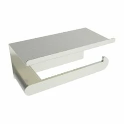 ICO V4054 – Flow Toilet Paper Holder With Shelf Brushed Nickel