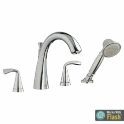 American Standard T186901.002 – Fluent Roman Tub Faucet With Personal Shower For Flash Rough-in Valves R910