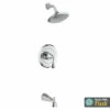 American Standard TU186508.002 – Fluent Tub And Shower Trim Kit With Water-Saving Shower Head And Cartridge